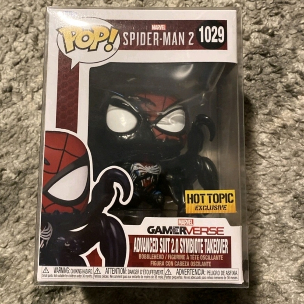 Funko Pop! Marvel: Advanced Suit 2.0 Symbiote Takeover #1029 Vinyl Figure w/pro